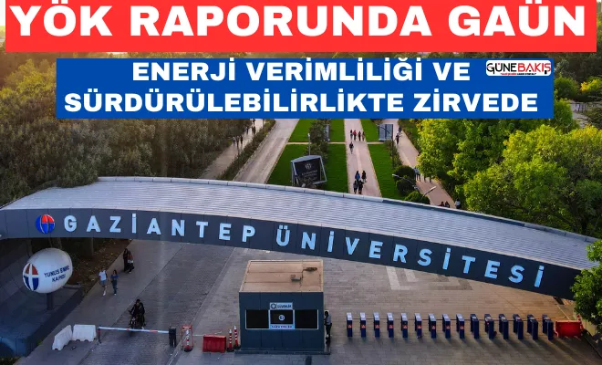 YÖK raporunda GAÜN enerji verimliliği ve sürdürülebilirlikte zirvede
