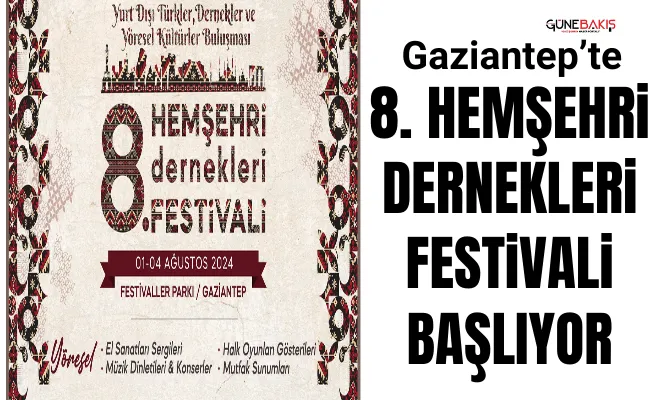 Gaziantep’te 8. Hemşehri Dernekleri Festivali başlıyor