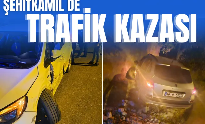 Şehitkâmil de trafik kazası 