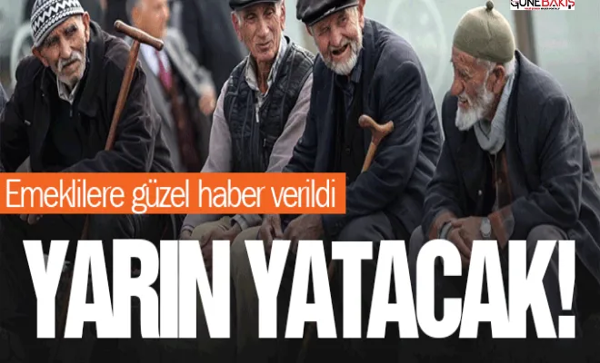 Milyonlarca emekliyi ilgilendiren haber: Yarın yatacak!
