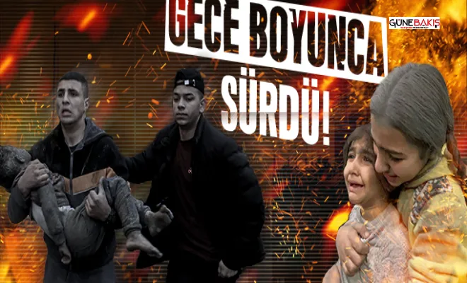 İşgal rejimi, gece boyunca Gazze'ye saldırdı!