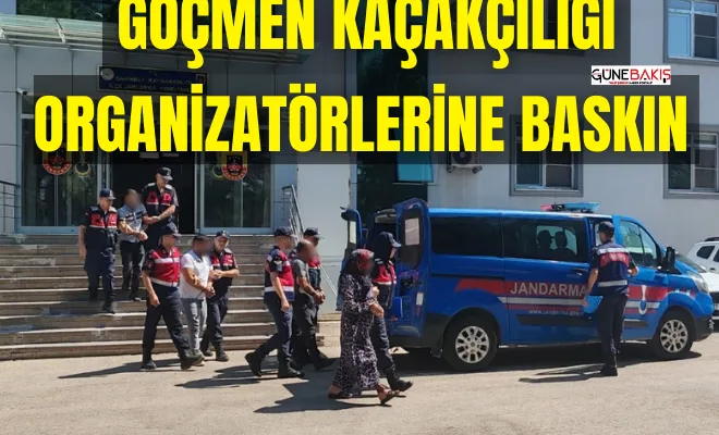 Göçmen kaçakçılığı organizatörlerine baskın