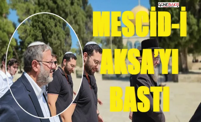 1600 kişi Mescid-i Aksa'yı bastı! Başını Ben Gvir çekiyor!