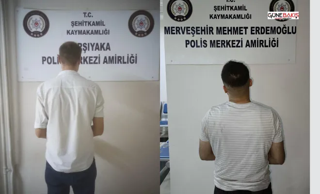 Şehitkamil’de kasten adam öldürme ve hırsızlık suçundan aranan iki şüpheli yakalandı