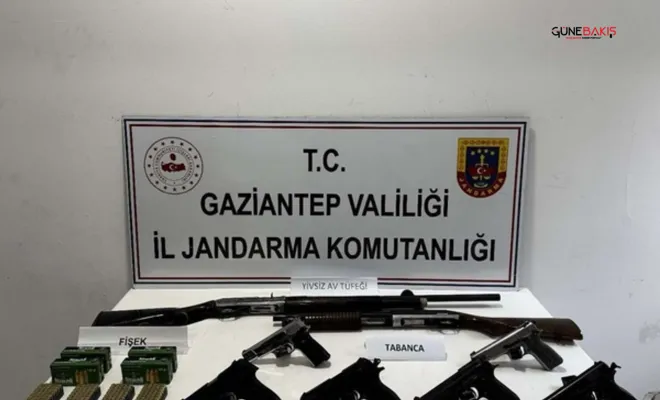 Gaziantep'te silah kaçakçılığına yönelik operasyon:  5 gözaltı
