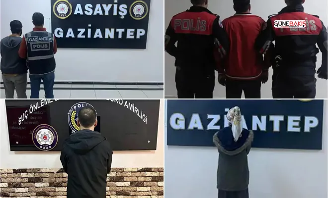 Gaziantep'te araması bulunan 863 kişi yakalandı