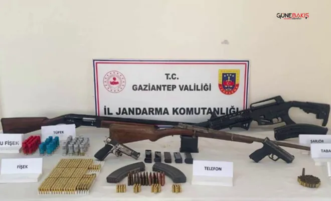 Gaziantep'te silah kaçakçılığı operasyonu: 5 gözaltı