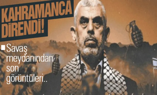Onurlu lider şehit Yahya Sinvar'dan geriye kalan son görüntüler