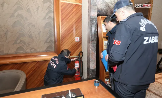 Gaziantep Büyükşehir, Yangın riskine karşı yapı denetimlerini sürdürüyor