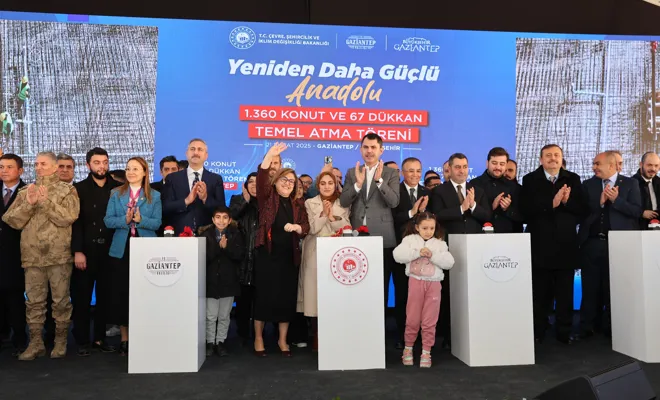 Gaziantep Güneyşehir’de Bin 360 konut ve 67 iş yeri için temel atıldı