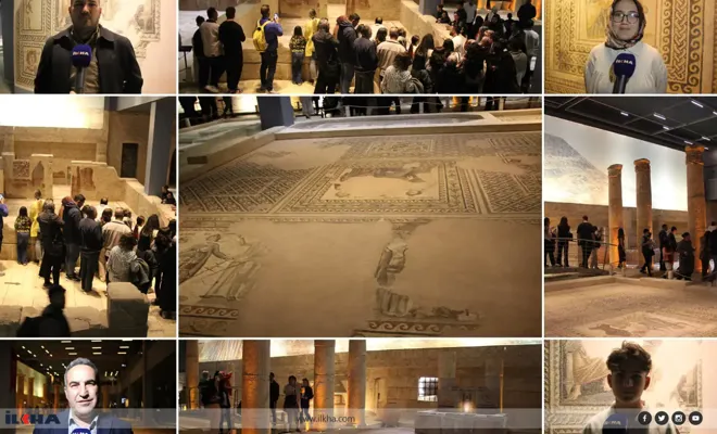 Zeugma Mozaik Müzesi bayramda ziyaretçi akınına uğradı