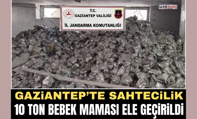 Gaziantep’te sahtecilik: 10 ton bebek maması ele geçirildi