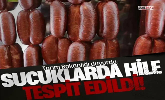 Tarım Bakanlığı açıkladı: 7 sucuk markasında hile tespit edildi