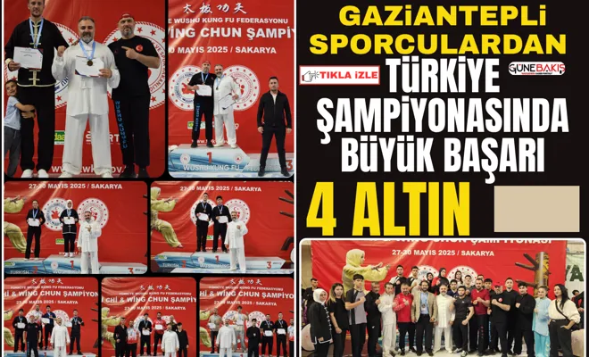 Gaziantepli sporculardan Türkiye Şampiyonasında büyük başarı: 4 altın