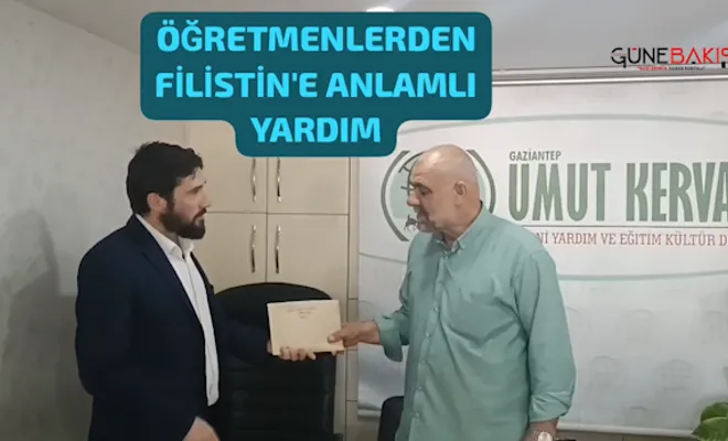 Gaziantep’te Öğretmenlerden Filistin’e anlamlı destek