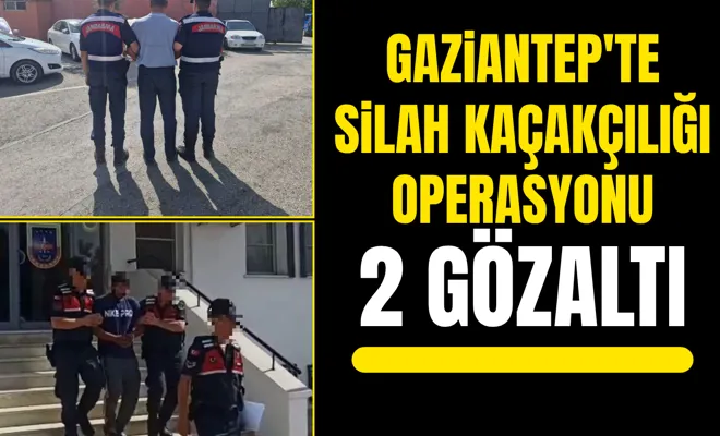 Gaziantep'te silah kaçakçılığı operasyonu: 2 gözaltı