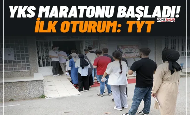 YKS maratonu başladı: Adaylar ilk oturum olan TYT'de ter döküyor