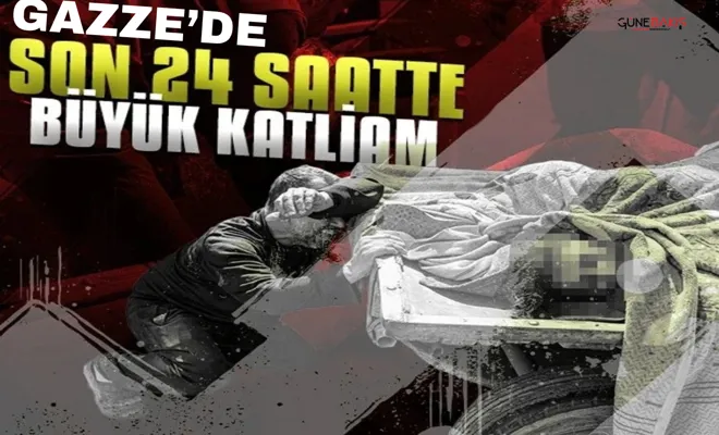 Katliam sürüyor! Son 24 saatte Gazze Şeridi'ne 100'den fazla hava saldırısı!