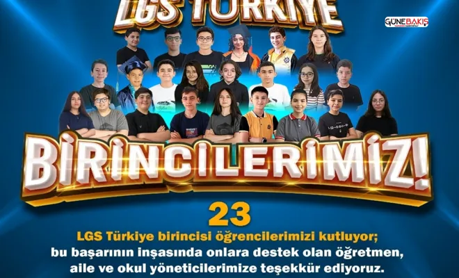 Gaziantep’ten LGS’de 23 Türkiye birincisi