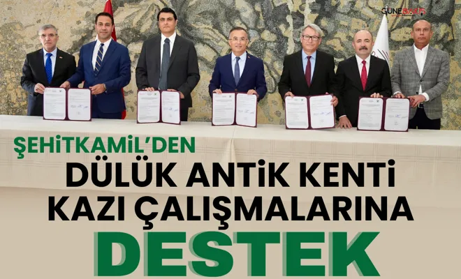 Şehitkamil’den Dülük Antik Kenti kazı çalışmalarına destek