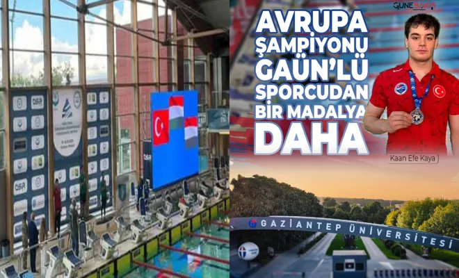 Avrupa Şampiyonu GAÜN’lü sporcudan bir madalya daha