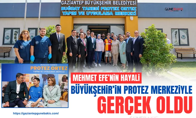 Mehmet Efe’nin hayali Büyükşehir’in Protez Merkeziyle gerçek oldu