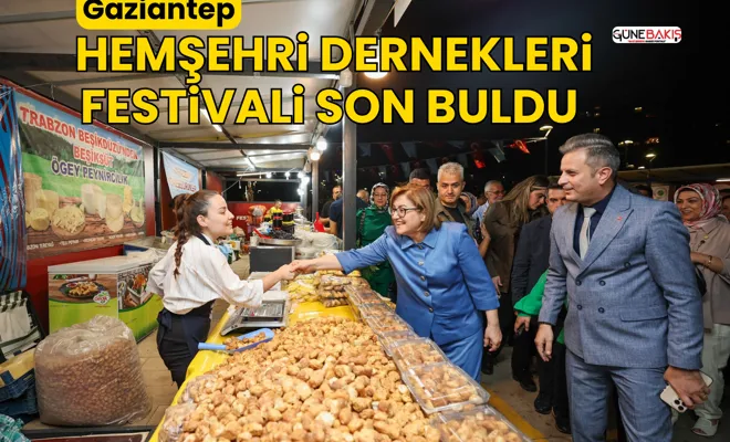 Gaziantep hemşehri dernekleri festivali son buldu