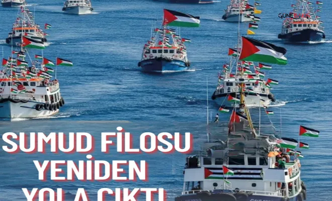 Fırtına nedeniyle geri dönmüşlerdi: Sumud filosu yeniden yola çıktı