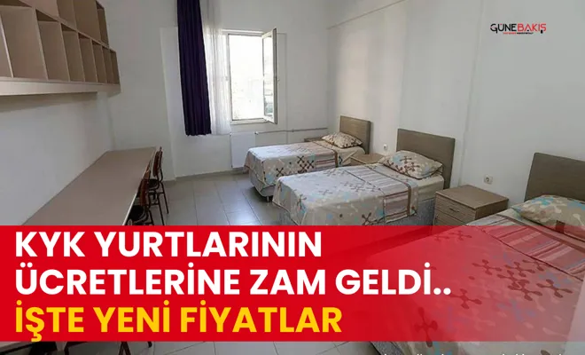 KYK yurtlarının ücretlerine zam geldi.. İşte yeni fiyatlar