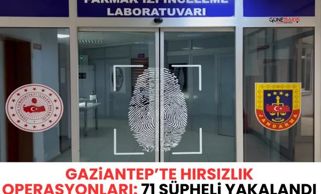 Gaziantep’te hırsızlık operasyonları: 71 şüpheli yakalandı