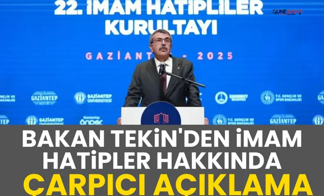Bakan Tekin'den imam hatipler hakkında çarpıcı açıklama