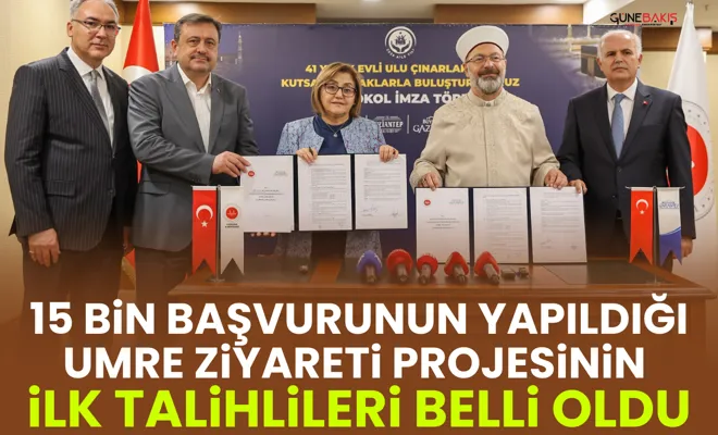 15 bin başvurunun yapıldığı umre ziyareti projesinin ilk talihlileri belli oldu