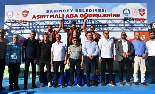 Aba güreşi Türkiye Şampiyonası Şahinbey’de yapıldı