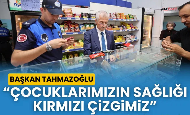Başkan Tahmazoğlu: “Çocuklarımızın sağlığı kırmızı çizgimiz”