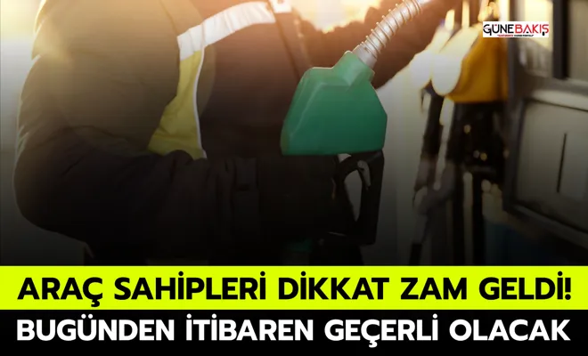 Araç sahipleri dikkat zam geldi! Bugünden itibaren geçerli olacak