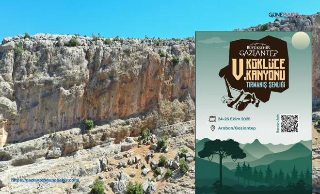 Gaziantep Büyükşehir 5’inci Köklüce Kanyonu Tırmanış şenliği başlıyor