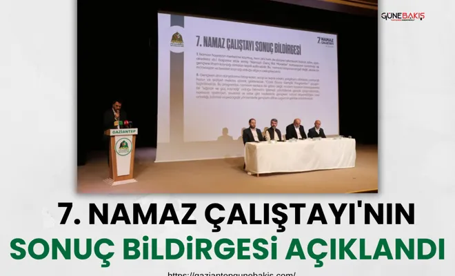 7. Namaz Çalıştayı'nın sonuç bildirgesi açıklandı