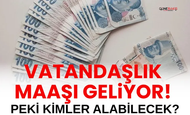 Vatandaşlık maaşı geliyor! Peki kimler alabilecek?