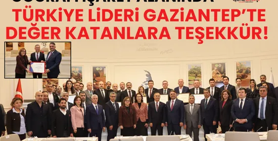 GTB’ye Coğrafi İşaret başarıları için teşekkür plaketi