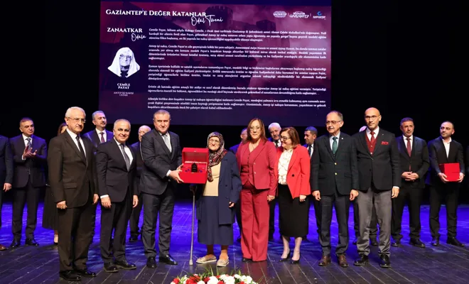 Gaziantep'e değer katanlar ödüllendirildi