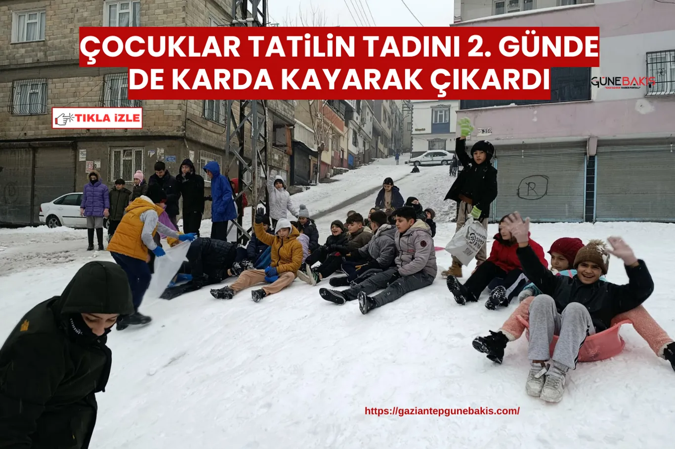 Gaziantep Büyükşehir’den köy yollarında yoğun karla mücadele