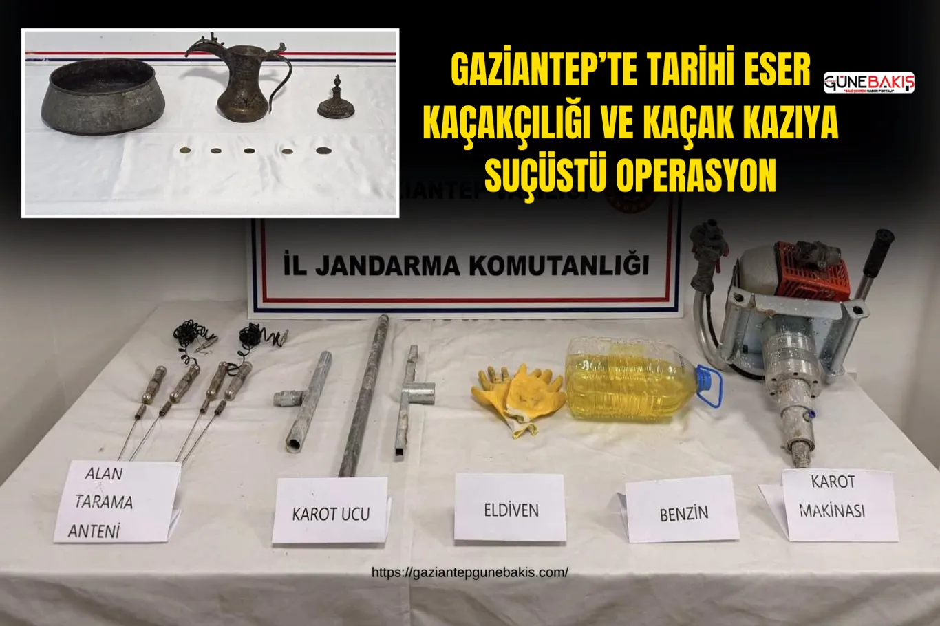 Şehitkamil’de silah ve uyuşturucu operasyonu: 3 şüpheli yakalandı