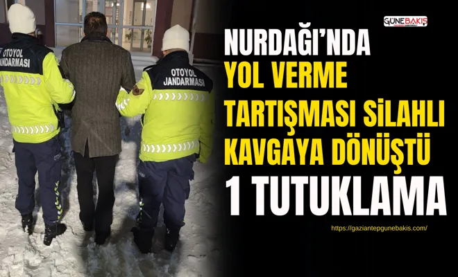 Nurdağı’nda yol verme tartışması silahlı kavgaya dönüştü: 1 tutuklama
