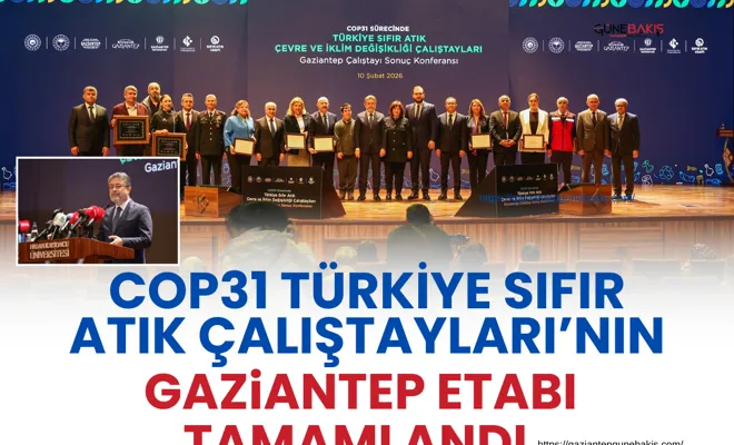Cop31 Türkiye Sıfır Atık Çalıştayları’nın Gaziantep Etabı tamamlandı