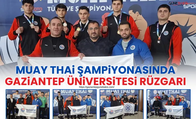Muay Thai şampiyonasında Gaziantep Üniversitesi rüzgarı