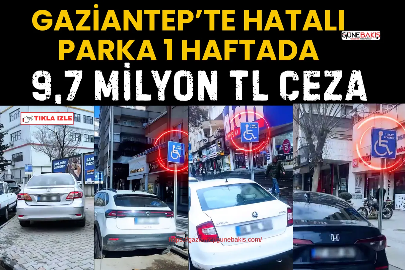 Şehitkamil’de korkutan olay: Beton parçaları aracın üzerine düştü