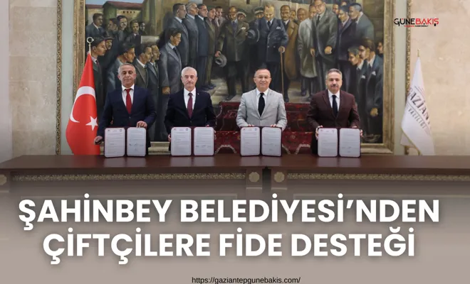 Şahinbey Belediyesi’nden çiftçilere fide desteği