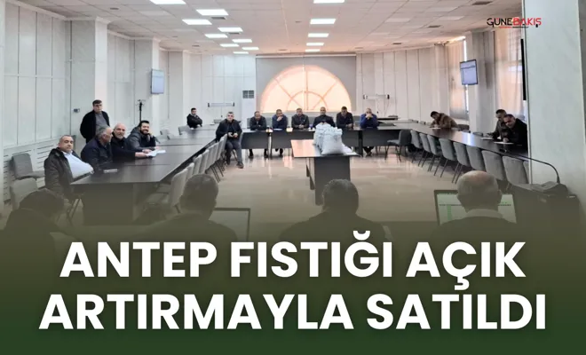 Antep fıstığı açık artırmayla satıldı