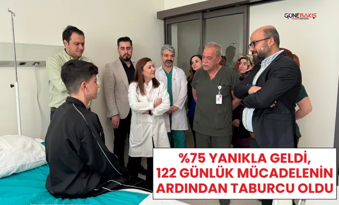 %75 yanıkla geldi, 122 günlük mücadelenin ardından taburcu oldu