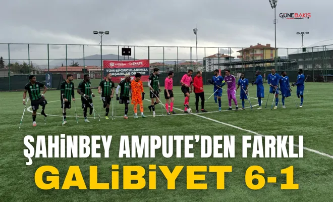 Şahinbey Ampute’den farklı galibiyet 6-1